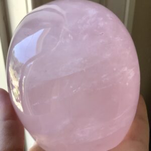 Large Rose Quartz Crystal Skull - Image 6