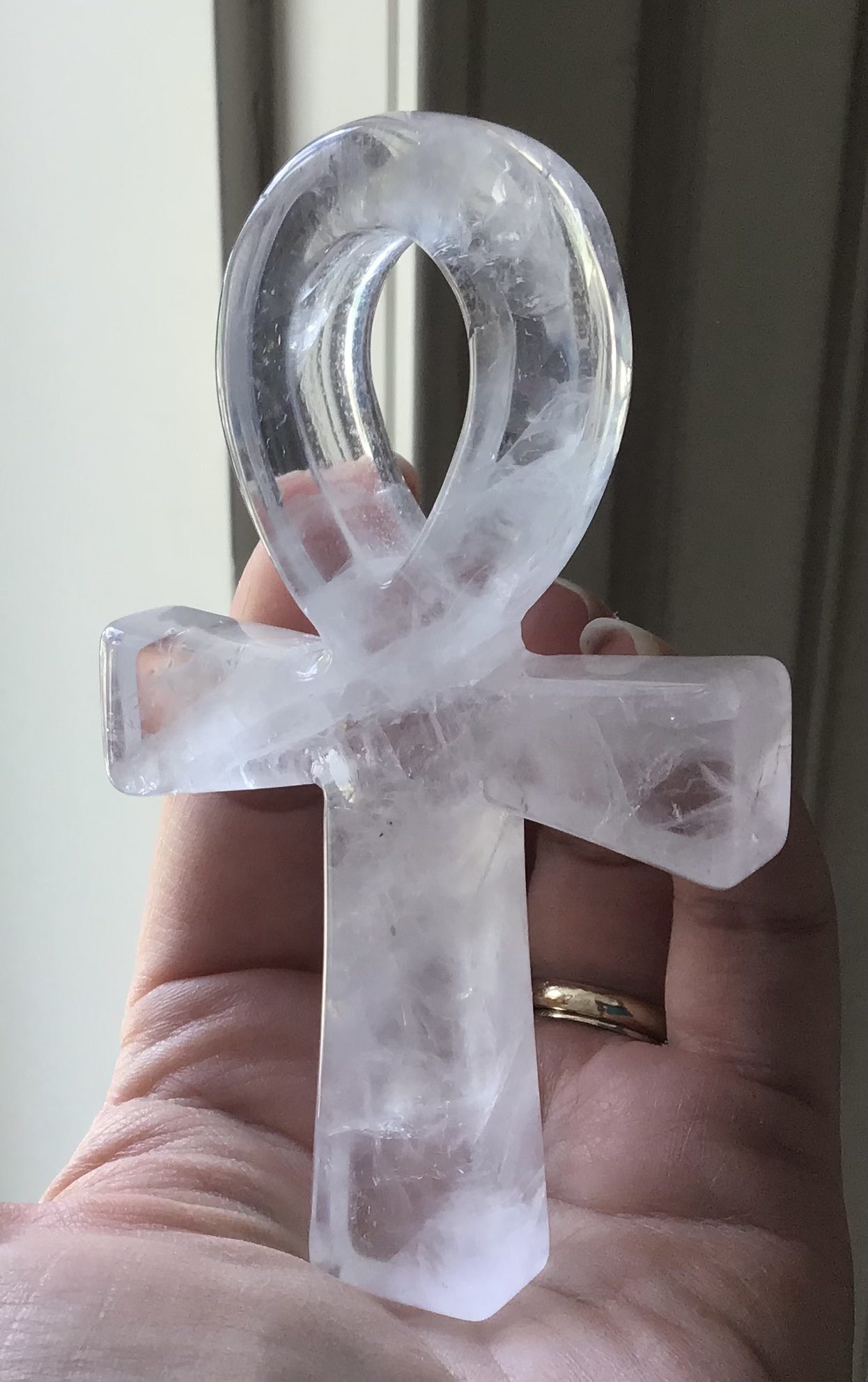 Clear Quartz Crystal Ankh