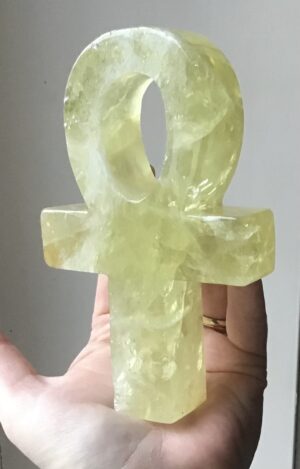 Citrine Crystal Ankh