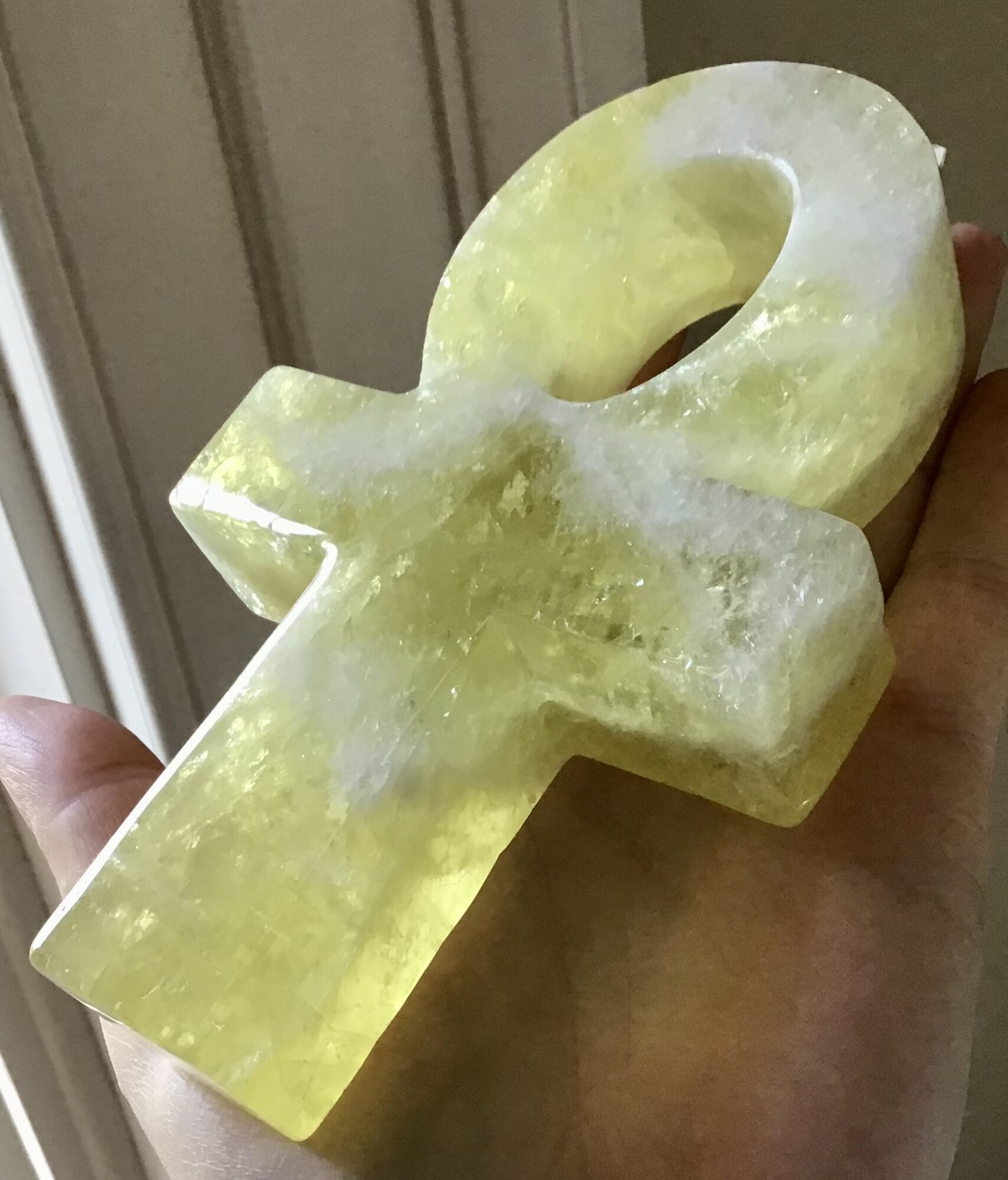 Citrine Crystal Ankh