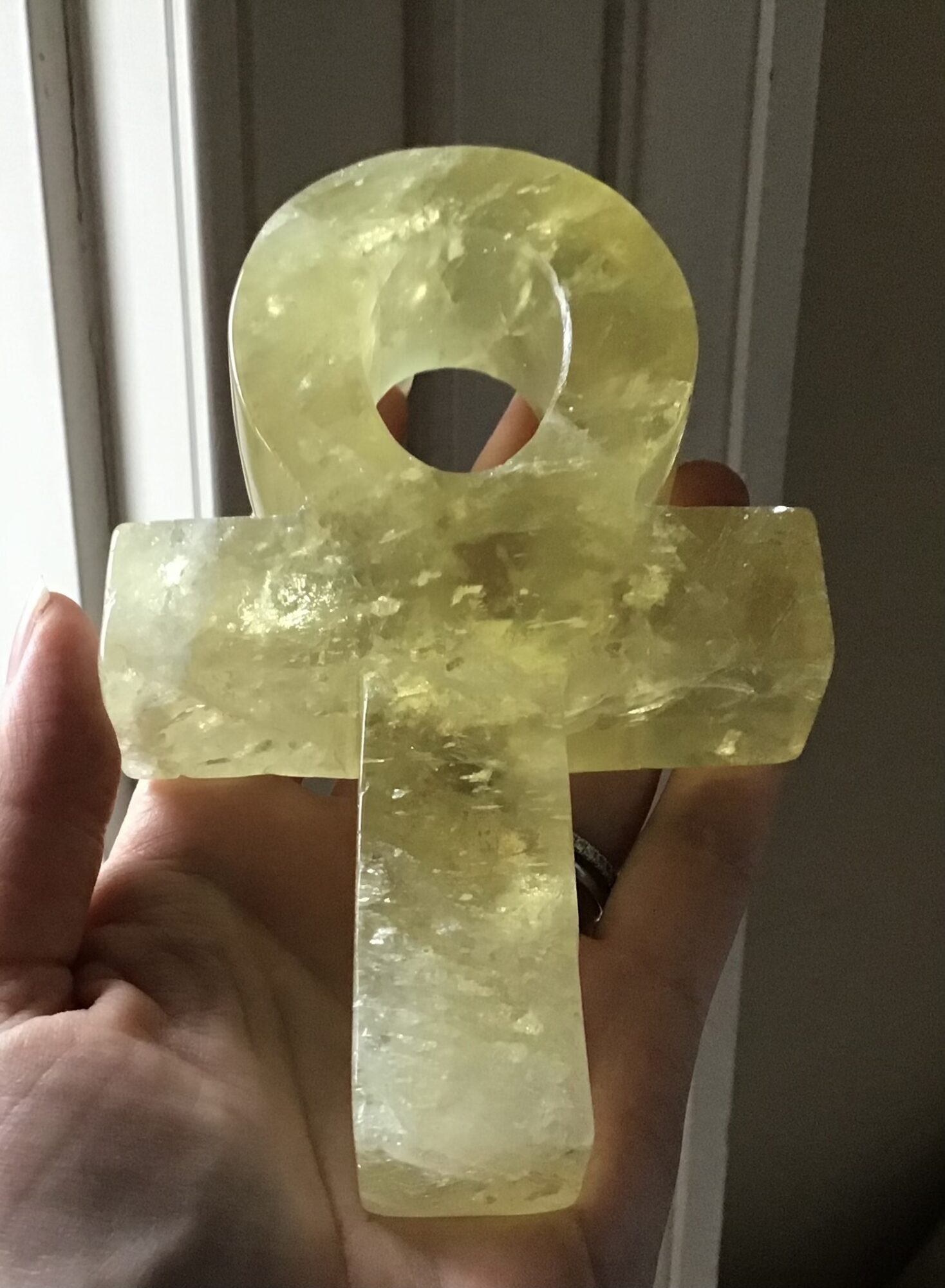 Citrine Crystal Ankh