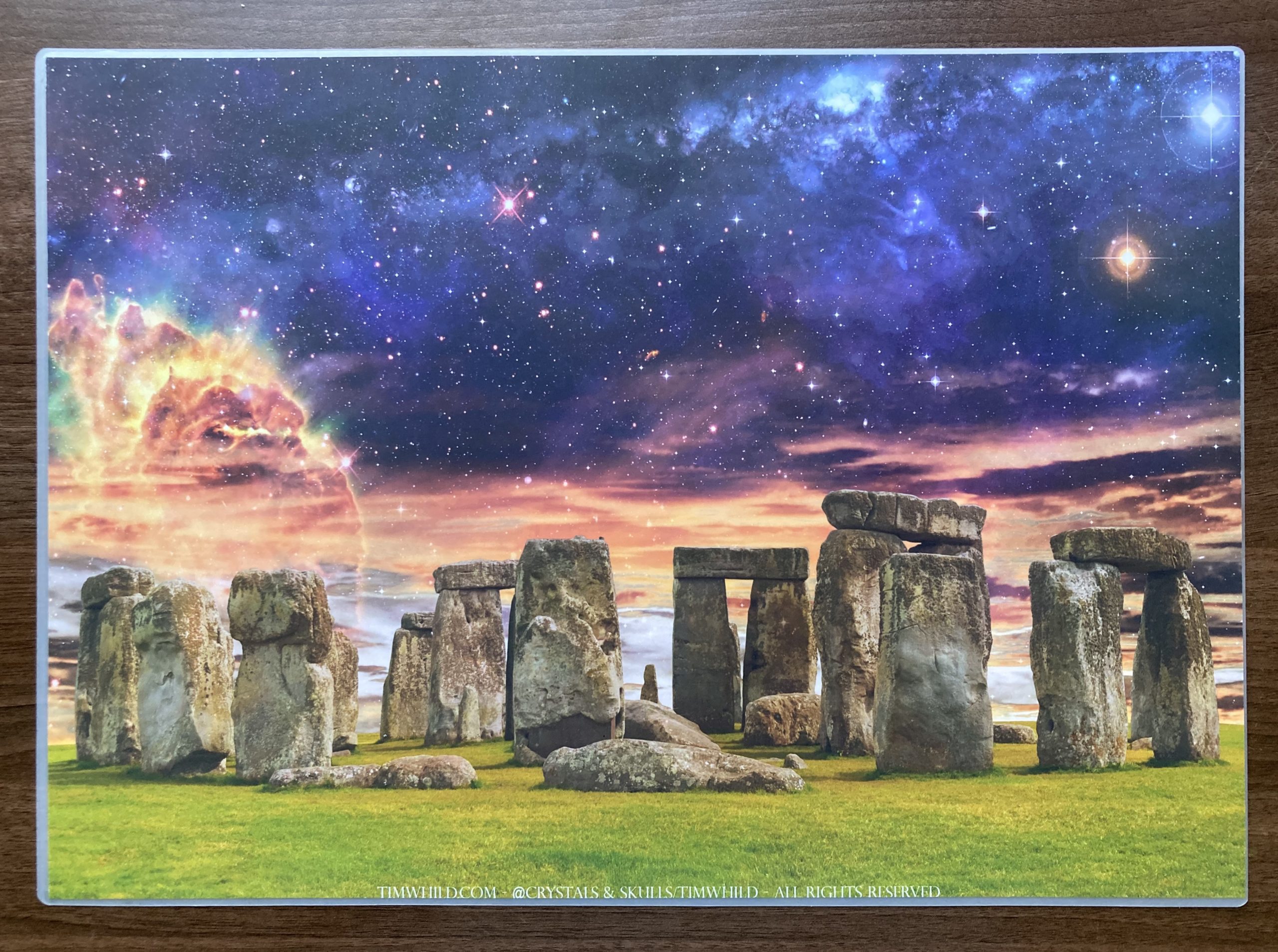 2x A3 Glastonbury & Stonehenge Wall Art Pictures/Grids