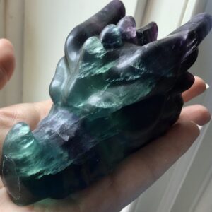 Rainbow Fluorite Crystal Dragon - Image 5