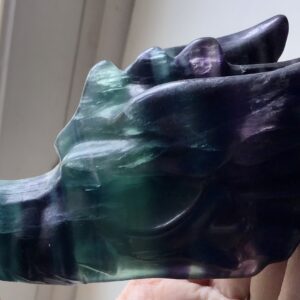 Rainbow Fluorite Crystal Dragon - Image 2