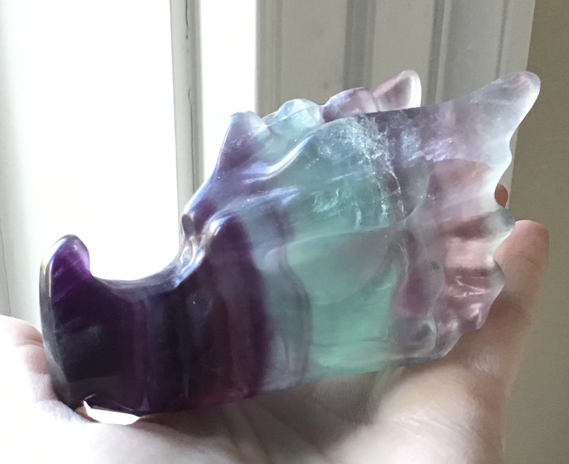 Rainbow Fluorite Crystal Dragon