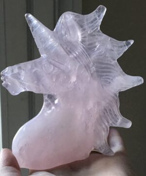 Rose Quartz Crystal Unicorn