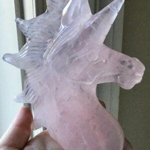 Rose Quartz Crystal Unicorn - Image 5