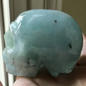 Natural Aquamarine Crystal Skull - Image 6