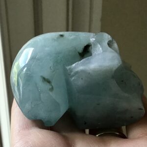 Natural Aquamarine Crystal Skull - Image 8