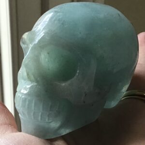 Natural Aquamarine Crystal Skull - Image 4