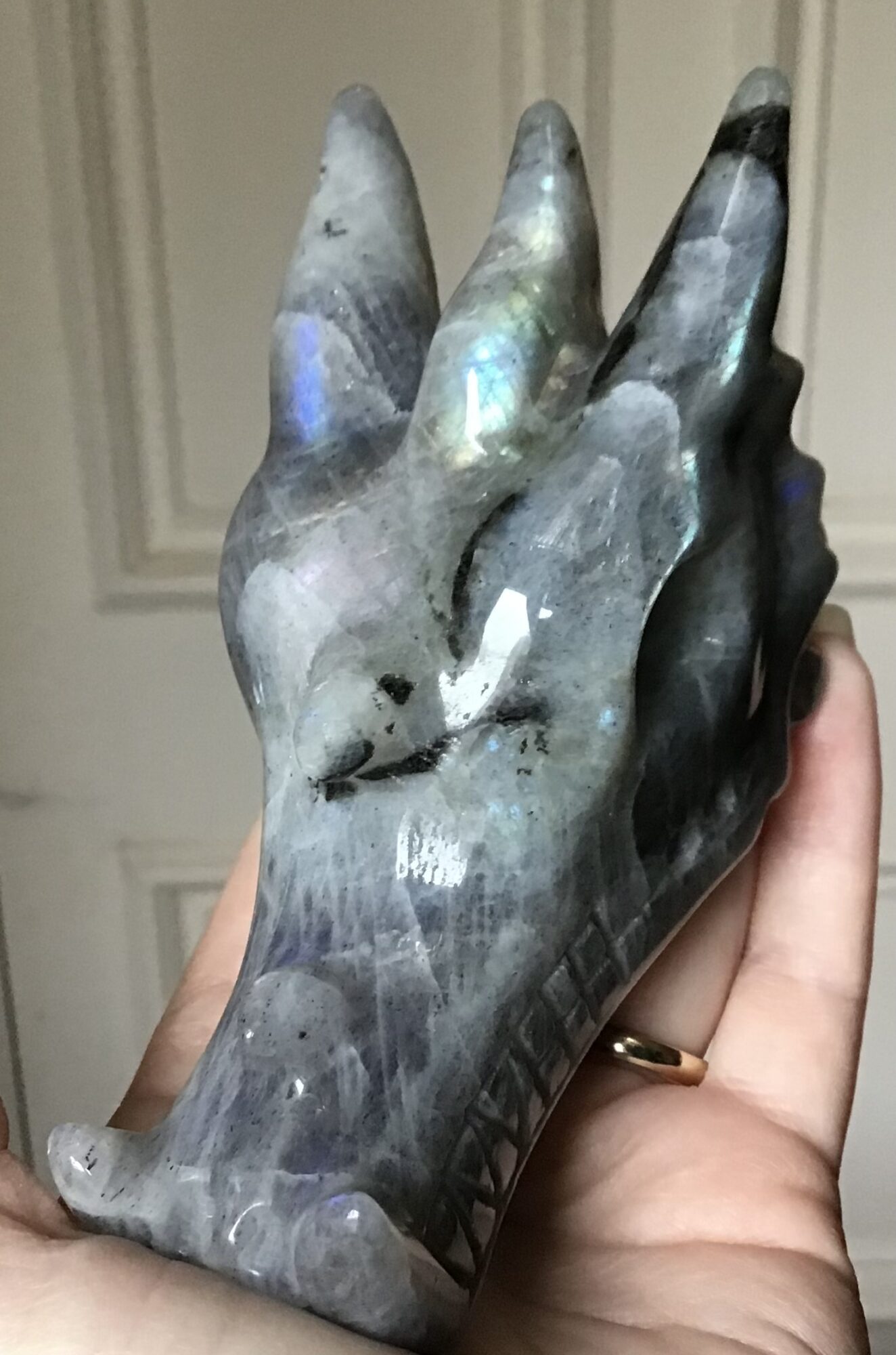 Labradorite Crystal Dragon