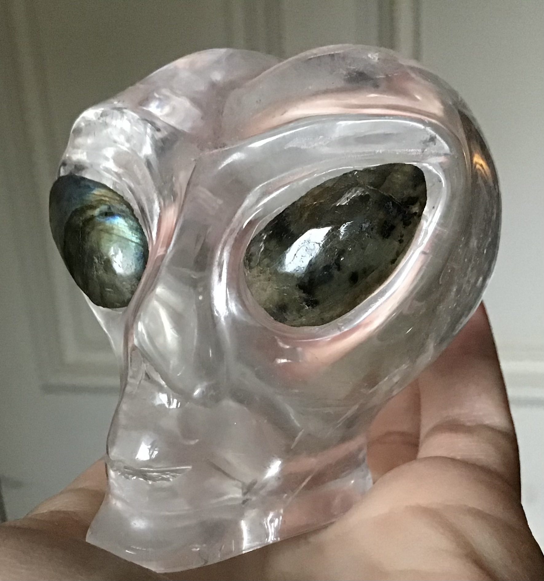 Star Being Clear Quartz Crystal Skull