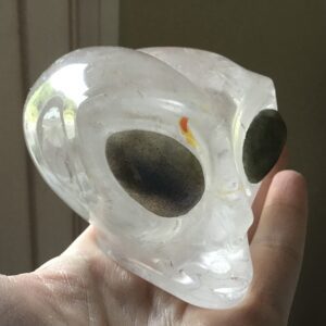 Star Being Clear Quartz Crystal Skull - Image 6