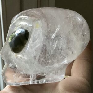 Star Being Clear Quartz Crystal Skull - Image 5
