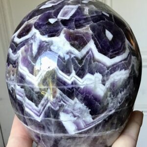Dream Chevron Amethyst Crystal Skull - Image 10
