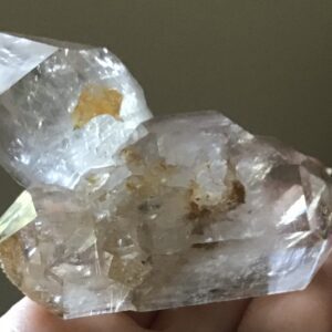 Enhydro Herkimer Quartz Crystal/ 3x Moving Water Bubble - Image 3