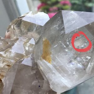 Enhydro Herkimer Quartz Crystal/ 3x Moving Water Bubble - Image 9