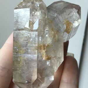 Enhydro Herkimer Quartz Crystal/ 3x Moving Water Bubble - Image 4