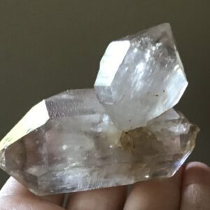 Enhydro Herkimer Quartz Crystal/ 3x Moving Water Bubble - Image 2