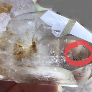 Enhydro Herkimer Quartz Crystal/ 3x Moving Water Bubble - Image 11
