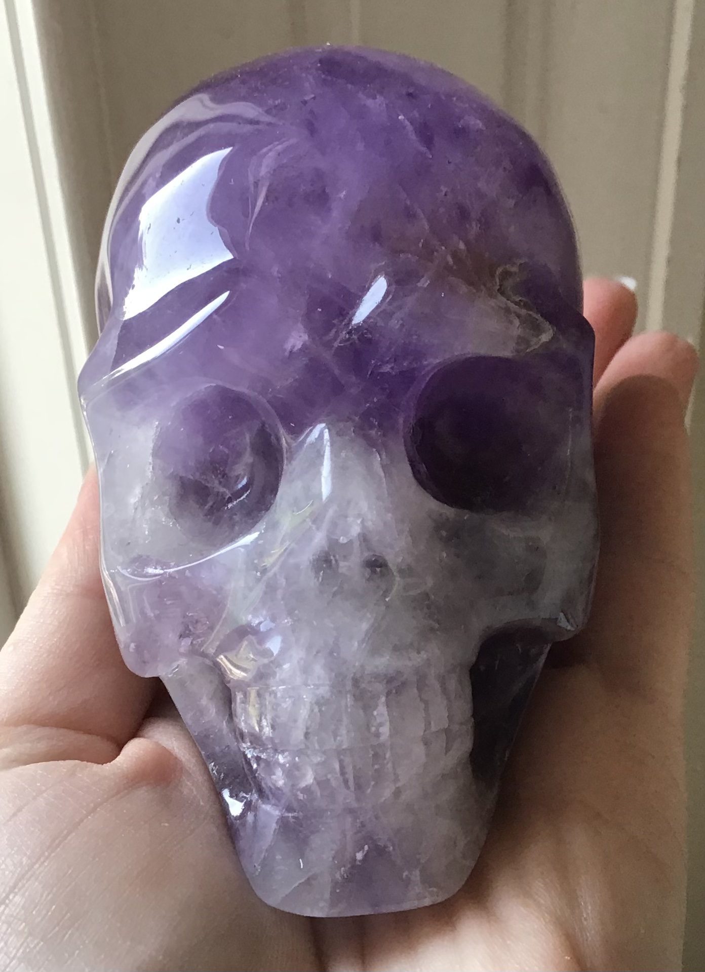 Amethyst Crystal Skull