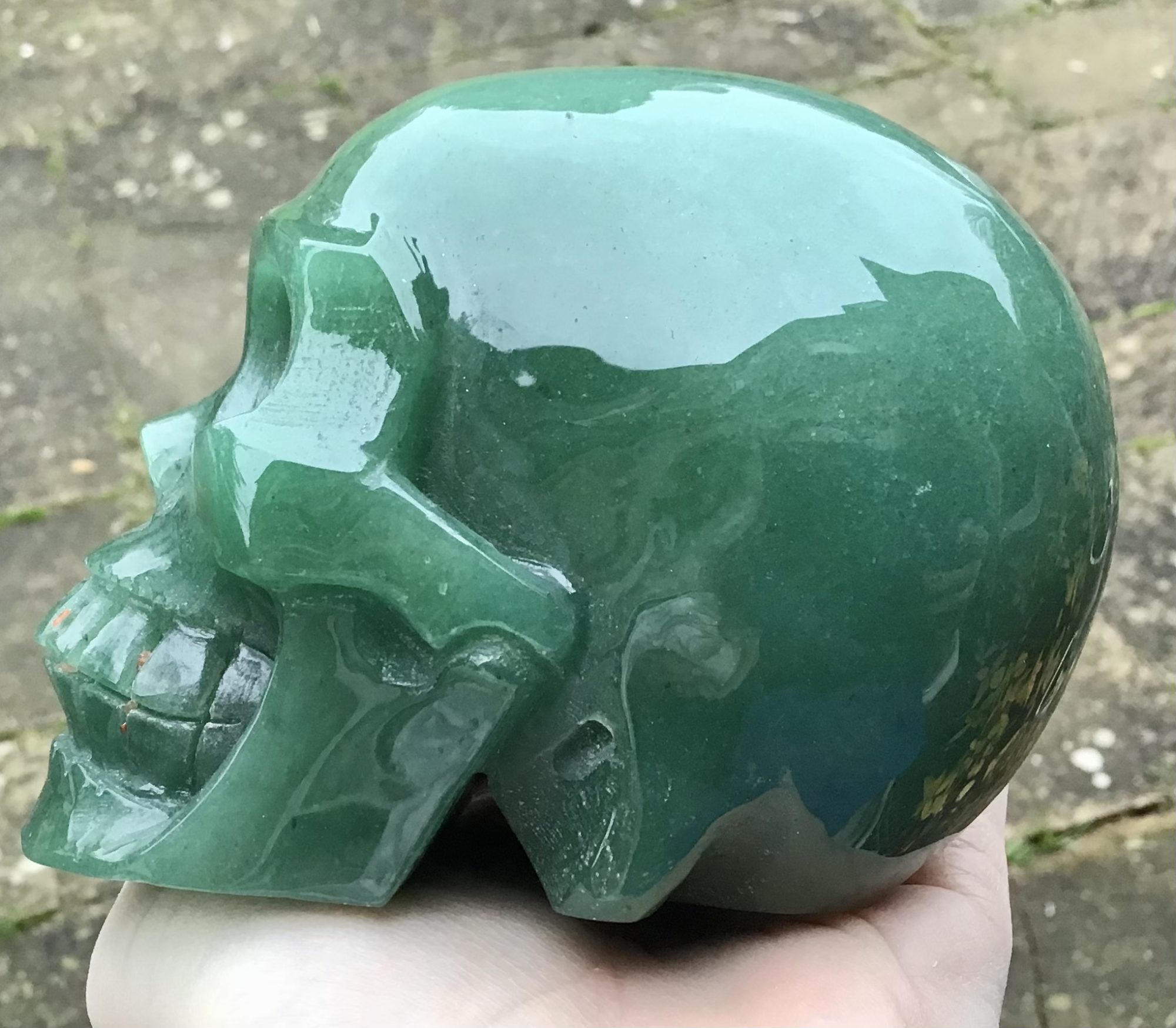Green Aventurine Crystal Skull