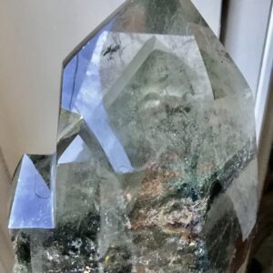 Clear Quartz Elestial Green Mountain Phantom Crystal - Image 6