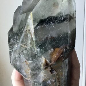 Clear Quartz Elestial Green Mountain Phantom Crystal - Image 5