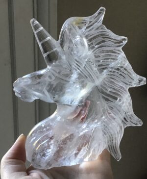 Clear Quartz Crystal Unicorn