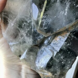 Clear Quartz Elestial Green Mountain Phantom Crystal - Image 4