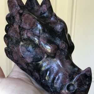 Large Garnet Crystal Dragon - Image 2