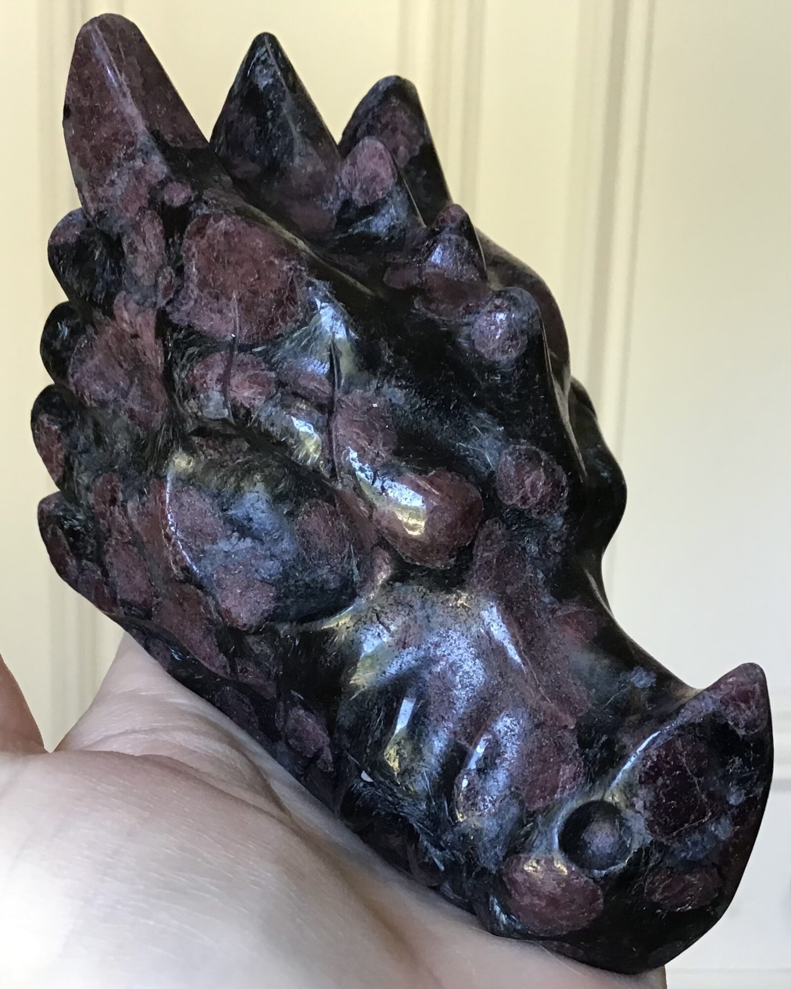 Large Garnet Crystal Dragon