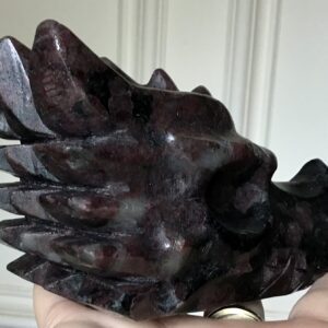 Large Garnet Crystal Dragon - Image 3