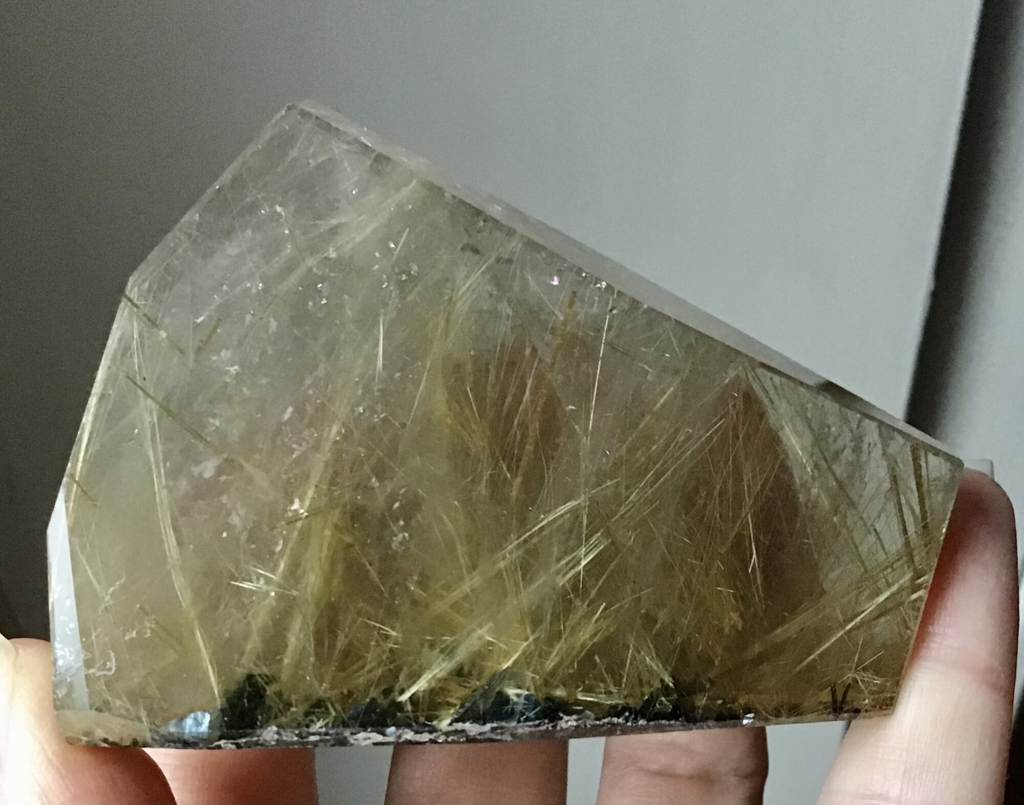 Quartz Gold Rutile Crystal