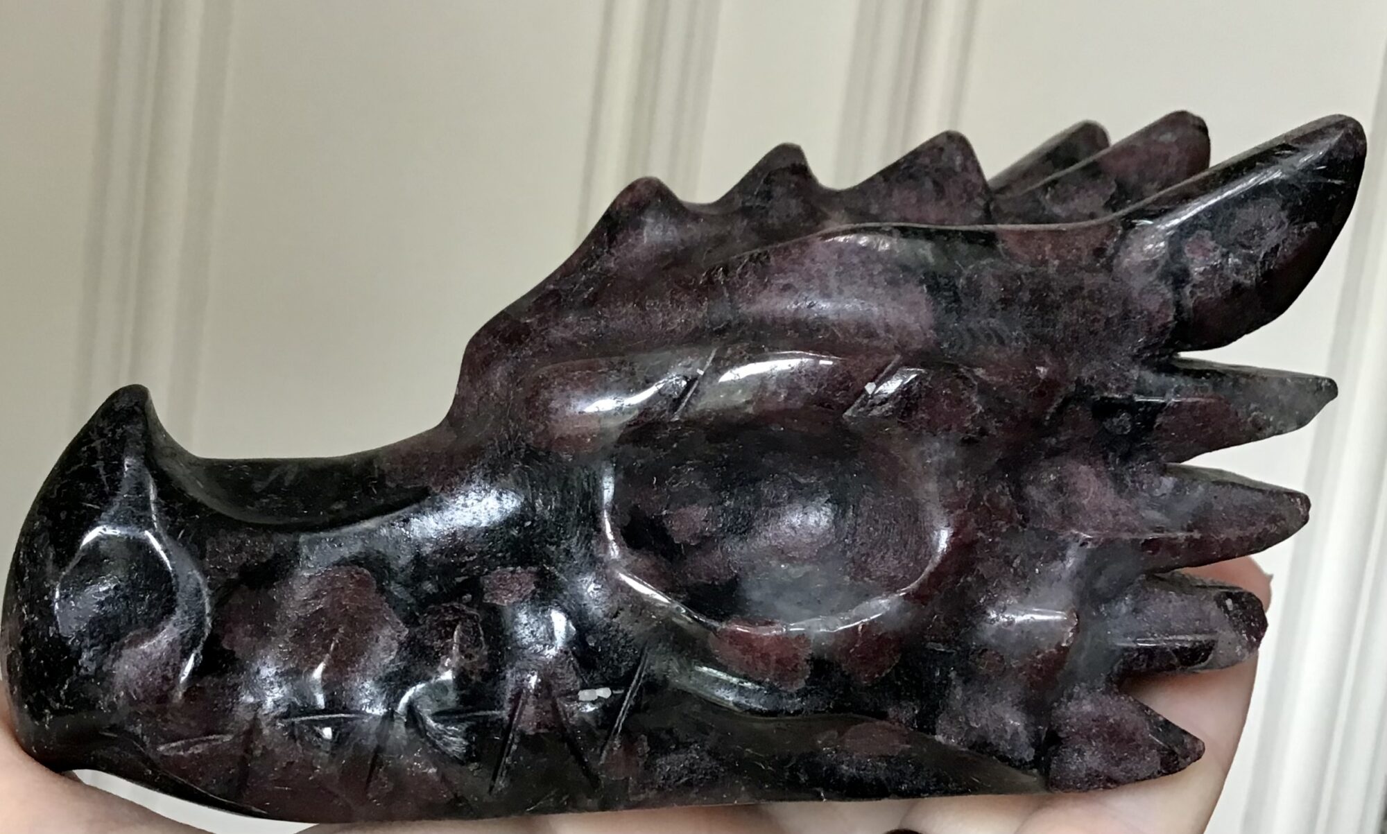 Large Garnet Crystal Dragon