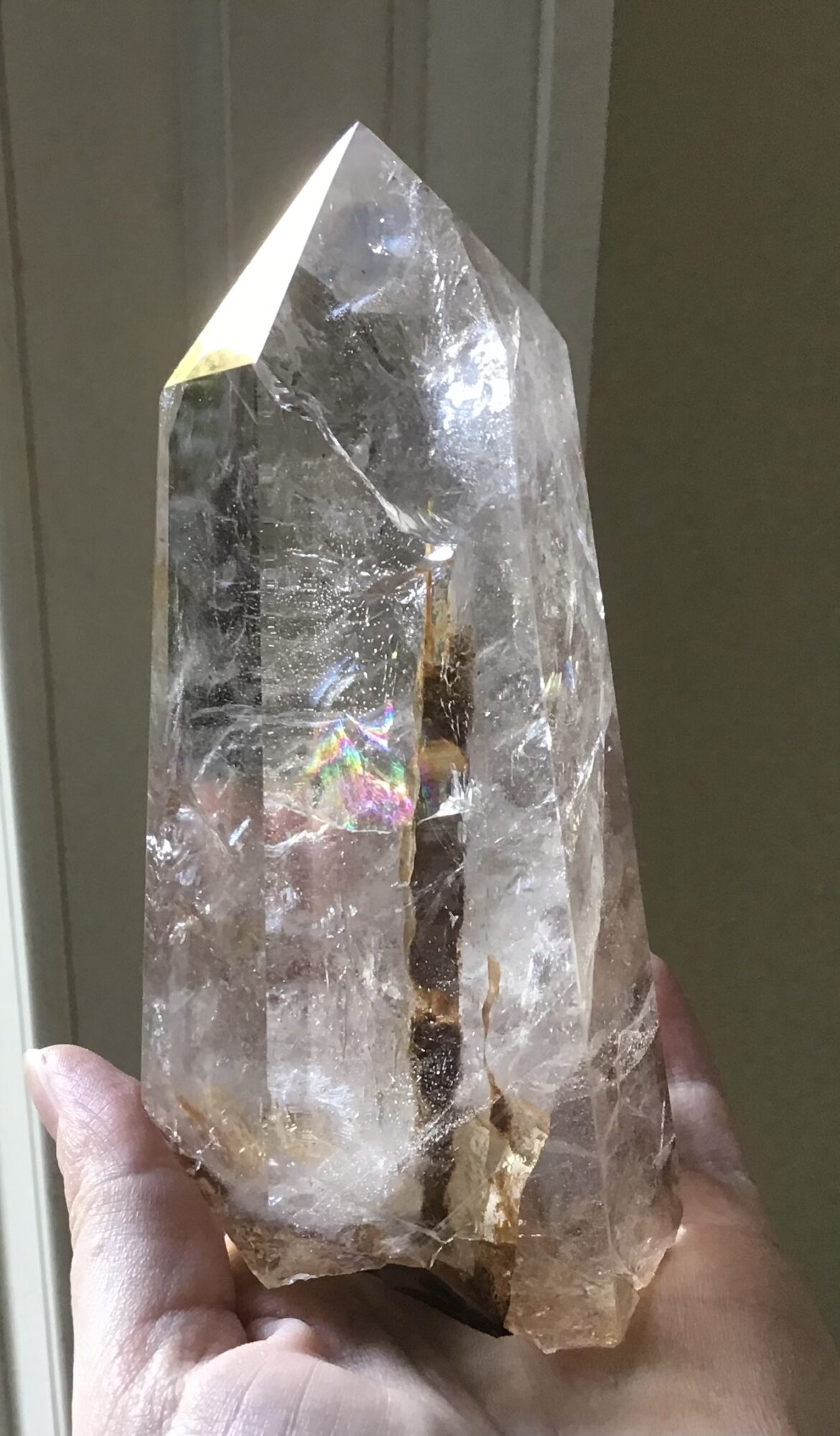 Clear Quartz Tourmaline Crystal