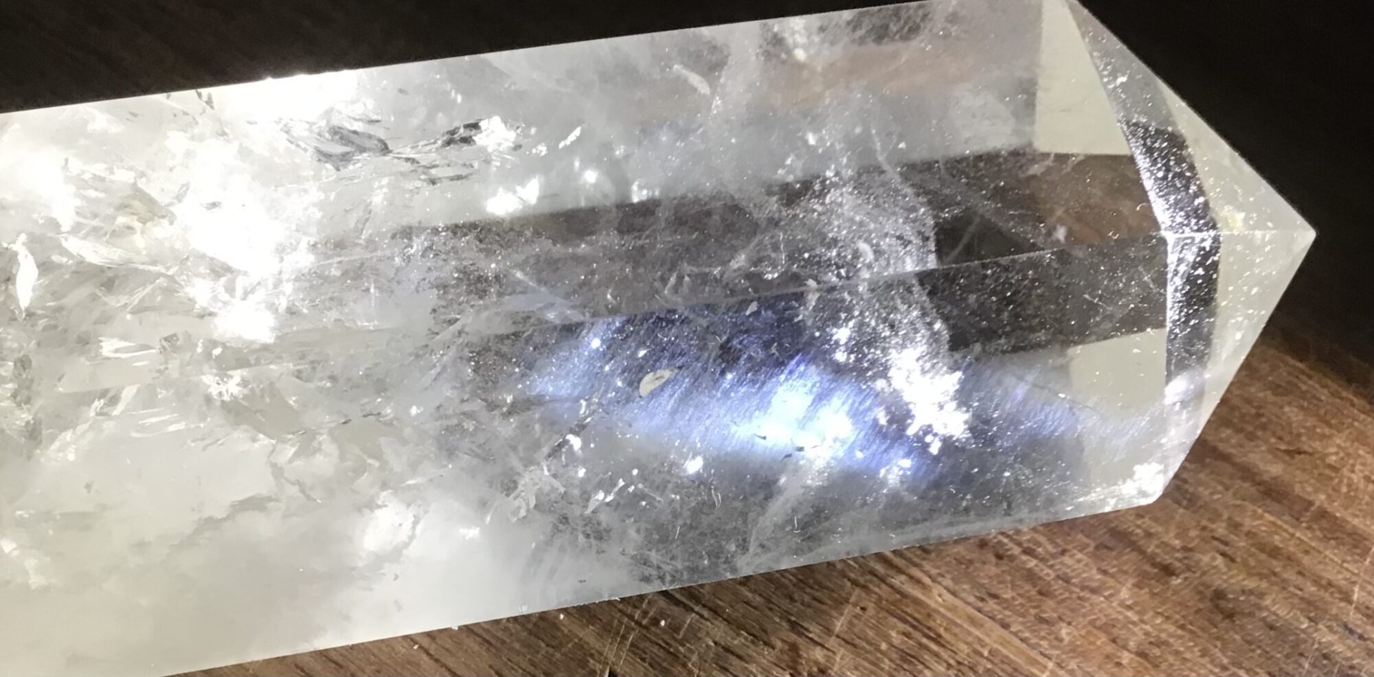 Clear Quartz Blue Angel Hair Crystal