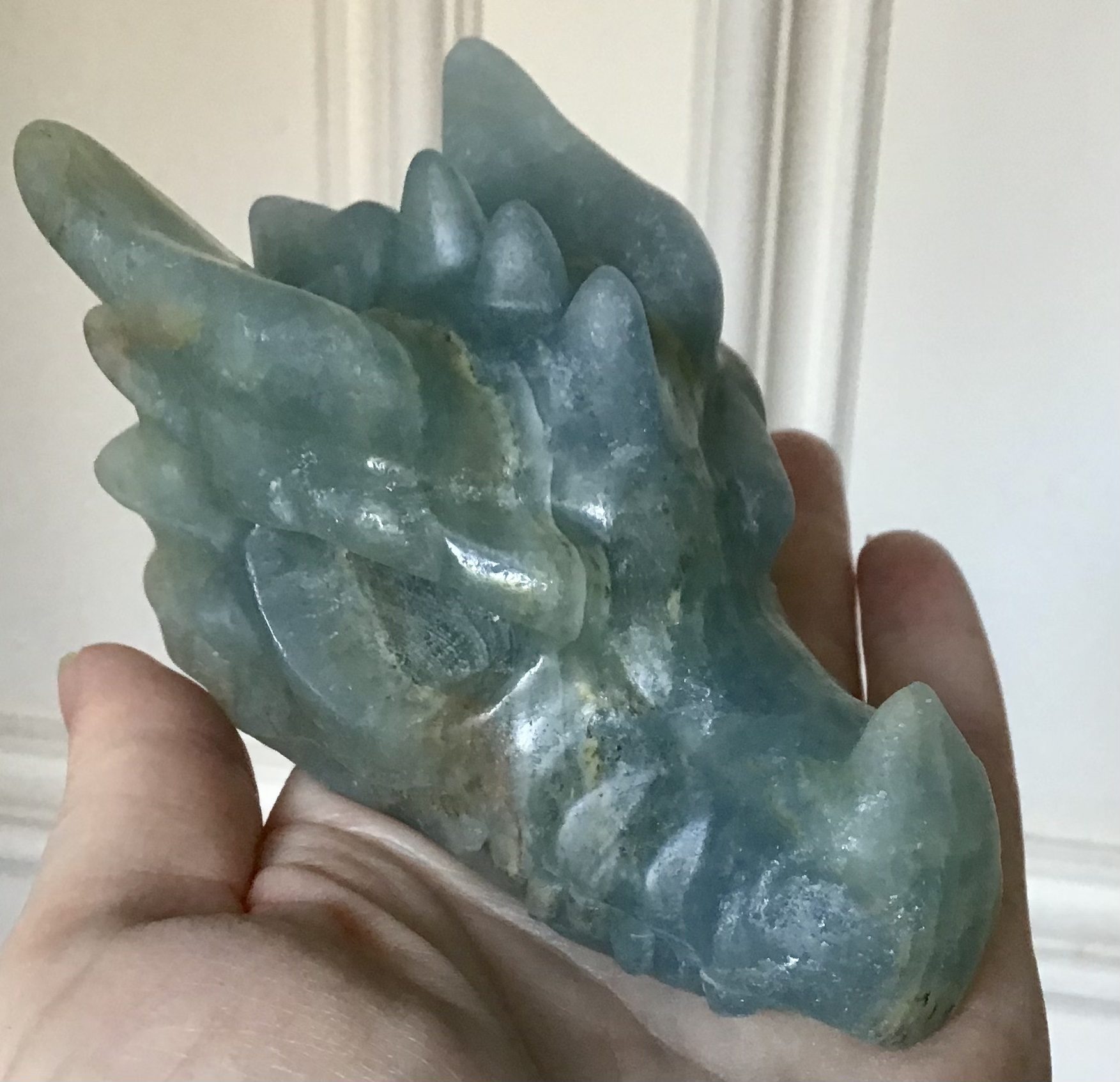 Blue Onyx Crystal Dragon
