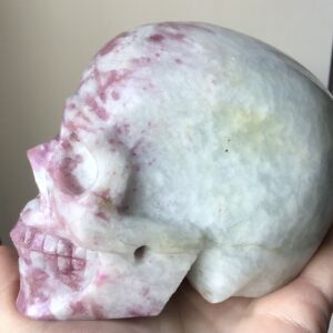 Pink Tourmaline Crystal Skull - Image 4