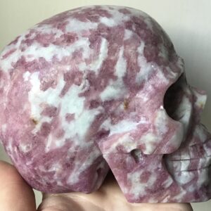 Pink Tourmaline Crystal Skull - Image 6
