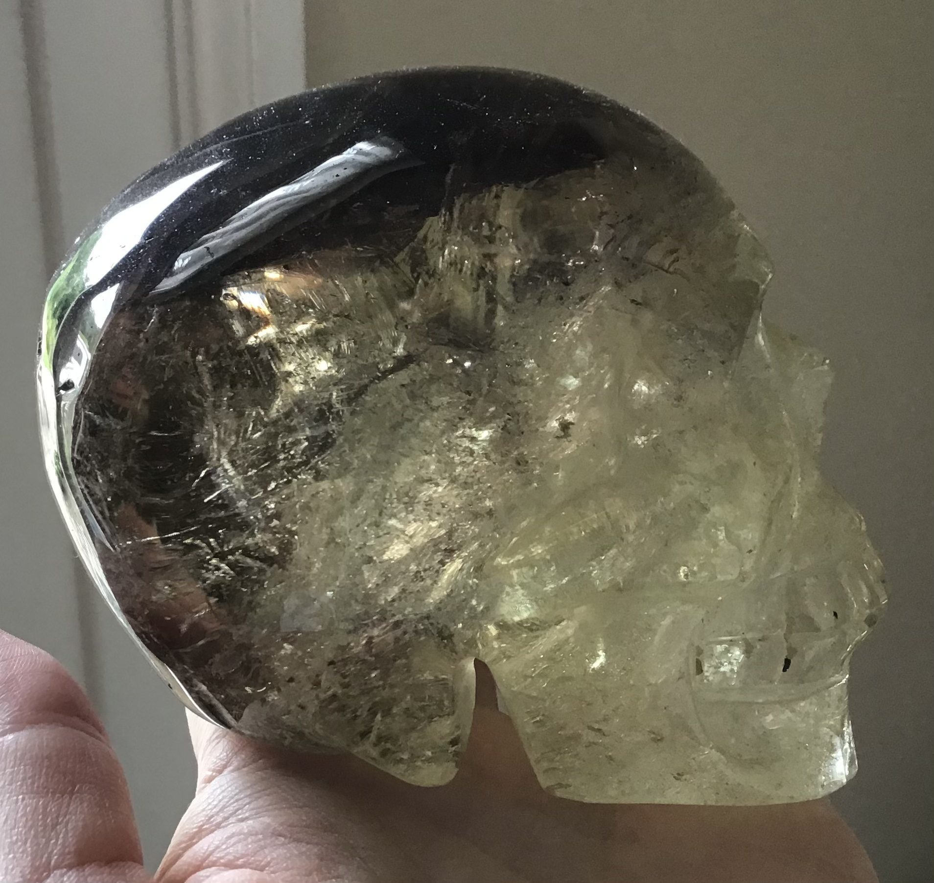 Citrine Smoky Crystal Skull