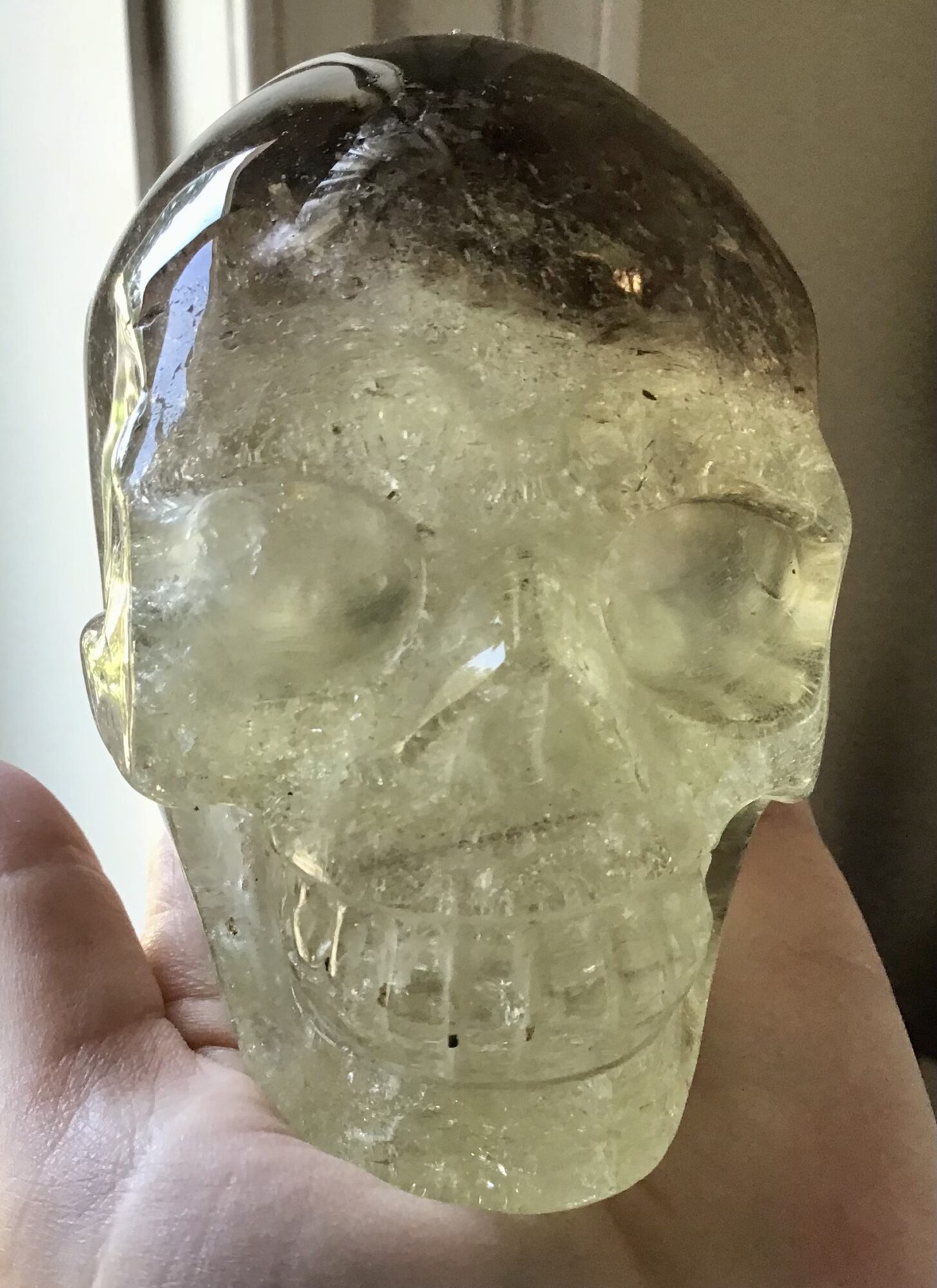 Large Citrine Smoky Crystal Skull