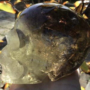 Citrine Smoky Crystal Skull - Image 9