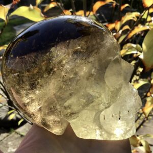 Citrine Smoky Crystal Skull - Image 7