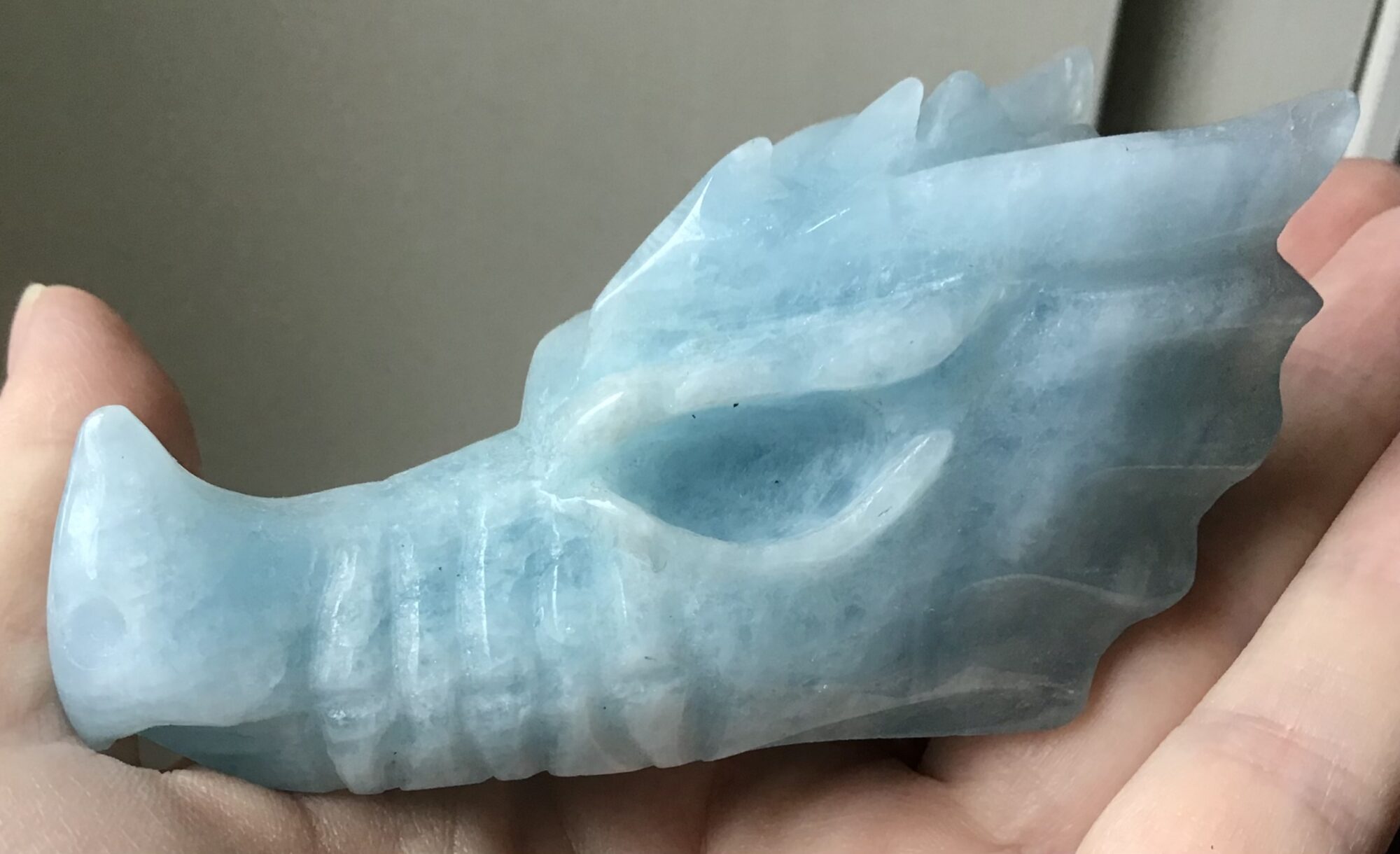 Natural Aquamarine Crystal Dragon