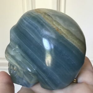 Blue Onyx Crystal Skull - Image 5