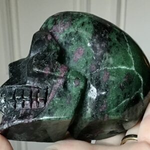 Ruby Zoisite Crystal Skull - Image 7