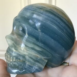 Blue Onyx Crystal Skull - Image 2