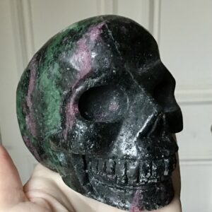 Ruby Zoisite Crystal Skull - Image 6