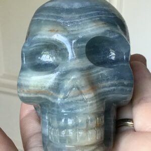 Blue Onyx Crystal Skull - Image 4